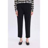 Defacto Carrot Fit Basic Düz Beli Lastikli Dar Paça Cepli Krep Pantolon D5950ax24wnbk81 Siyah