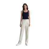 DeFacto Carrot Fit Crop Klasik Kumaş Pantolon Fermuarlı Yüksek Bel Basic Düz Dar Paça, 44, C2466AX25SP, Ekru, Kadın