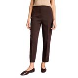 DeFacto Carrot Fit Fermuarlı Yüksek Bel Dar Paça Crop Pantolon, 44, C2466AX26SP, Kahve-BN470, Kadın