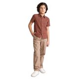 DeFacto Carrot Fit Gabardin Pantolon Erkek Çocuk, 8-9 Yaş, E2218A826SP, Kahve-BN580, Erkek Çocuk