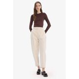 Defacto Carrot Fit Gabardin Pantolon Normal Bel, 40, E5963AX25SP, Ekru, Kadın