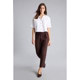 DeFacto Carrot Fit Yüksek Bel Krep Pantolon E6676AX26SM - Kahve-BN142