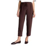 DeFacto Carrot Fit Yüksek Bel Krep Pantolon Kahve, 38, E6676AX26SM, Kahve-BN142, Kadın