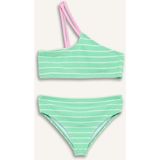 DeFacto Çizgili 2'li Bikini Kız Çocuk G5754A826HS - Yeşil-GN1204 - 11 - 12 Yaş