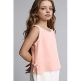 DeFacto Çizgili Bluz Kız Çocuk, 9/10 Yaş (140cm), H1210A826SM, Pembe, Kız çocuk