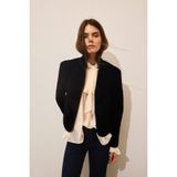 DeFacto Çoklu Düğmeli Fitted Dik Yaka Kadife Blazer Ceket