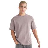 DeFacto Comfort Regular Fit Rahat Kalıp Bisiklet Yaka Yıkamalı Soluk Efektli Kısa Kollu Tişört, M, B9223AX23WN, Mor-PR221, Erkek