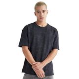 DeFacto Comfort Regular Fit Rahat Kalıp Bisiklet Yaka Yıkamalı Soluk Efektli Kısa Kollu Tişört, XS, B9223AX23WN, Antrasit-AR231, Erkek