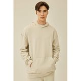 DeFacto Comfort Regular Fit Rahat Kalıp Kapüşonlu Kanguru Cepli Basic Düz Sweatshirt, XL, B4446AX24SP, Gri-GR437, erkek