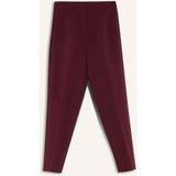 DeFacto Crop Carrot Fit Fermuarlı Yüksek Bel Basic Dar Paça Klasik Kumaş Pantolon C2466AX25AU - Bordo-BR171 - 34