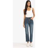 DeFacto Crop Flare Fit Düşük Bel Bilek Boy Jean Yıkamalı PANTOLON G2217AX25WN - Mavi-NM35 - 36