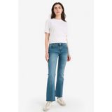 DeFacto Crop Flare Fit Düşük Bel Bilek Boy Jean Yıkamalı Pantolon G8024AX26SP - Mavi-NM28 - 42