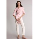 DeFacto Crop Flare Fit Normal Bel Gabardin Pantolon, 36, H2626AX26SM, Beyaz, Kadın
