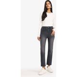 DeFacto Crop Flare Fit Orta Bel Kısa Çan Paça Jean Pantolon G2217AX25WN - Antrasit-NM36