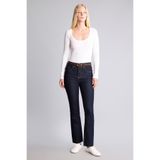 DeFacto Crop Flare Fit Orta Bel Kısa Çan Paça Jean Pantolon G7548AX26SP