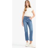 DeFacto Crop Flare Fit Yüksek Bel Jean Pantolon G2217AX26SP - Açık Mavi - 42
