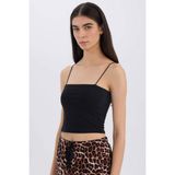 DeFacto Crop Pamuklu Siyah Askılı Atlet-Fall in Love Y2249AZ25SP - Siyah-BK81