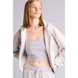 DeFacto Cropped Fıt Kapüşonlu Kalın Kumaş Sweatshirt Hırka Z7069AZ26AU