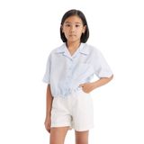 DeFacto Cropped Fit Kısa Kollu Gömlek Kız Çocuk