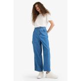 DeFacto Culotte Beli Lastikli Kısa Paça Bilek Boy Jean Pantolon E3041AX25SMNM34