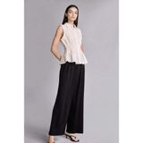 DeFacto Culotte Cepli Yüksek Bel Geniş Paça Viskon Siyah Pantolon H1047AX26SM - 34 - Siyah-BK81