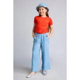DeFacto Culotte Geniş Paça Açık Mavi Jean Pantolon Kız Çocuk G0252A826SM - Mavi-NM39 - 13 - 14 Yaş