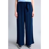 DeFacto Culotte Geniş Paça Kırışık Dokulu Viskon Lacivert Pantolon C9565AX26SM