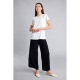 DeFacto Culotte Geniş Paça Kırışık Dokulu Viskon Lacivert Pantolon C9565AX26SM