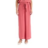 DeFacto Culotte Geniş Paça Krinkıl Viskon Kapri, 36, C9565AX25SM, Bordo-BR275, Kadın