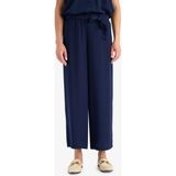 DeFacto Culotte Geniş Paça Krinkıl Viskon Pantolon C9565AX25SM - 36 - Dropsuz - Lacivert-NV135
