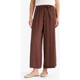 DeFacto Culotte Geniş Paça Krinkıl Viskon Pantolon C9565AX25SM - Kahve-BN333 - 40