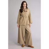 DeFacto Culotte Keten Karışımlı Geniş Paça Pantolon H3681AX26SM