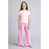 DeFacto Culotte Kırışık Dokulu Pembe Pantolon Kız Çocuk H8770A826SM