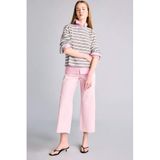 DeFacto Culotte Yüksek Bel Geniş Paça Gabardin Pantolon, 40, C7535AX26SM, Pembe, Kadın