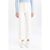DeFacto Culotte Yüksek Bel Paça Ucu Kesik Crop Jean Pantolon B5012AX24SM