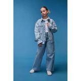 Defacto D7093 Mavi Kız Çocuk Wide Leg Geniş Paça Jean Pantolon