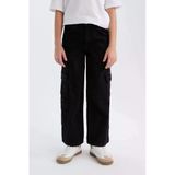 Defacto D7373 Denım Kız Çocuk Wide Leg Kargo Geniş Paça Jean Pantolon