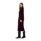 DeFacto D7510AX24WN Bordo-BR171 Kadın Basıc Triko Elbise