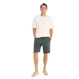 DeFacto D9931AX25SM Haki-KH498 Erkek Keten Regular Fit Yazlık Bermuda Şort