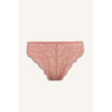 DeFacto Dantel Brazilian Külot, XS, T3197AZ25SP, Pembe-BR80, kadın