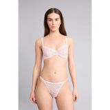 DeFacto Dantelli Dantel Slip Külot, XS, G7765AX26SP, Pembe-PN149, kadın