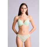 DeFacto Dantelli Simli Dantel Brazilian Külot, XL, G2382AX26SP, Yeşil-GN1139, kadın