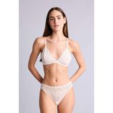 DeFacto Dantelli Simli Dantel Brazilian Külot, XS, G2382AX26SP, Beyaz-WT16, kadın