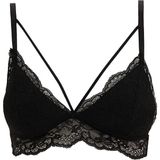 DeFacto Dantelli Triangle Bralet M Beden Siyah Kaplı Rahat Kumaşlı Kadın Sütyen R6569AZ22SP - Siyah-BK27