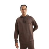 DeFacto DeFactoFit Erkek Bej Standart Fit Kapüşonlu Cepli Skuba Dalgıç Kumaş Sporcu Sweatshirt Kahve L