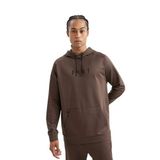 DeFacto DeFactoFit Erkek Bej Standart Fit Kapüşonlu Cepli Skuba Dalgıç Kumaş Sporcu Sweatshirt Kahve XL