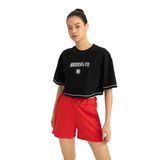 DeFacto DeFactoFit NBA Brooklyn Nets Bisiklet Yaka Kısa Kollu Tişört Siyah S