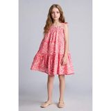 DeFacto Desenli Askılı Elbise Kız Çocuk Y6957A626HS - Pembe-PN640 - 13 - 14 Yaş