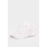 DeFacto Desenli Cap Şapka Kız Çocuk, 5-9 Yaş, D8434A826SM, Beyaz, Kız çocuk