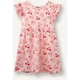 DeFacto Desenli Fırfırlı Kısa Kollu Elbise Kız Bebek H2176A526SM - 5 - 6 Yaş - Pembe-PN622